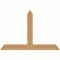 Ekena Millwork Portland Timber Gable Bracket, Western Red Cedar, 60"W x 40"H x 1 1/2"D x 5 1/2"F, 16/12 Pitch GBW060X40X0206POR00SWR - alternate 1